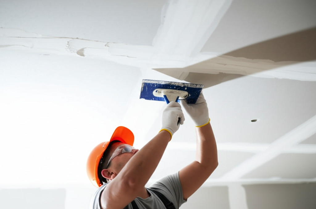 Professional repairing ceiling