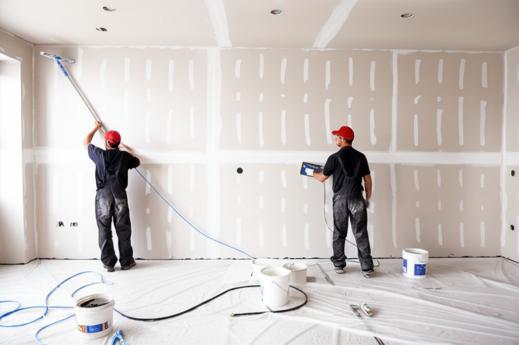 Agoura Hills Drywall Services team at work